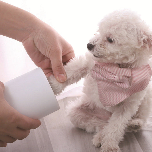 KFX-1084221 Pet Foot Washing Cup for Dogs - Easy Clean, Available in Gray, Green, Pink