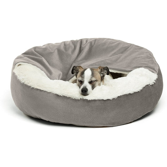 KFX-1101885 Classic Suede and Plush Pet Cover Quilt for Deep Sleep Bed - 60x60x18cm
