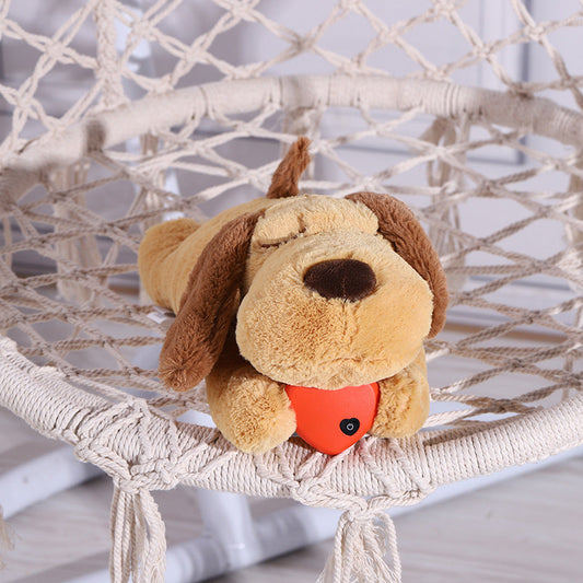 KFX-1110205 Heartbeat Plush Puppy Training Toy for Anxiety Relief and Chewing