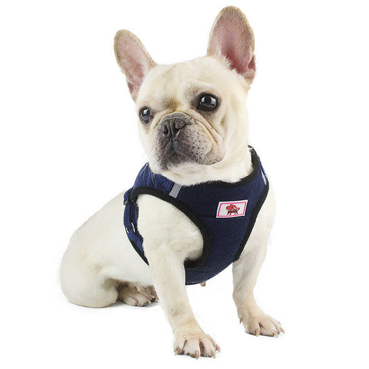 KFX-1118397 Adjustable Pet Chest Strap in Brown, Red, Pink, and Dark Blue - Various Sizes Available