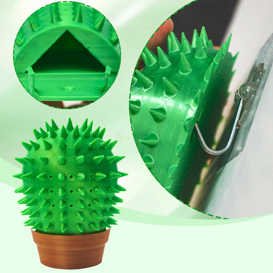KFX-1119933 Cactus-Shaped Cat Scratch Board for Play and Claw Care - 9x4x11cm Plastic Design