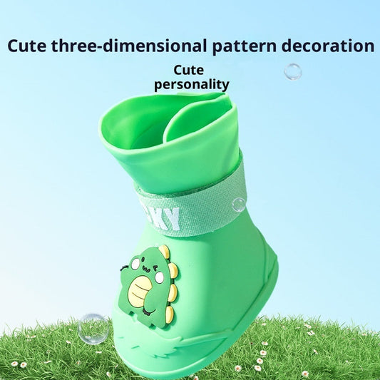 KFX-1154493 Waterproof Anti-Slip Dog Shoes for Medium and Large Breeds, Multiple Sizes Available