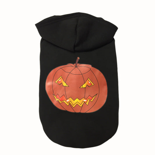 KFX-1158205 Autumn and Winter Casual Crewneck Sweatshirt for Pets in Halloween Pumpkin Design