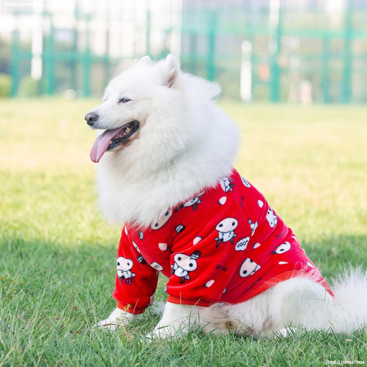 KFX-1161789 Cow Print Dog Transformation Dress for Big Dogs - Sizes 3XL to 9XL