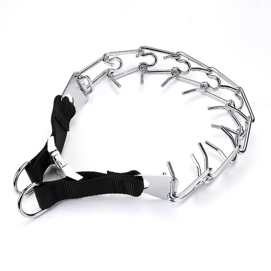 KFX-1184445 Iron Chain Dog Training Collar with Fixed Length Adjustment - 4.0MM x 60CM