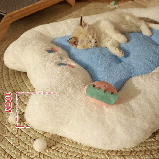 KFX-1198013 Cozy Universal Cat Sleeping Pad - Warm Berry Nest Mat for All Seasons