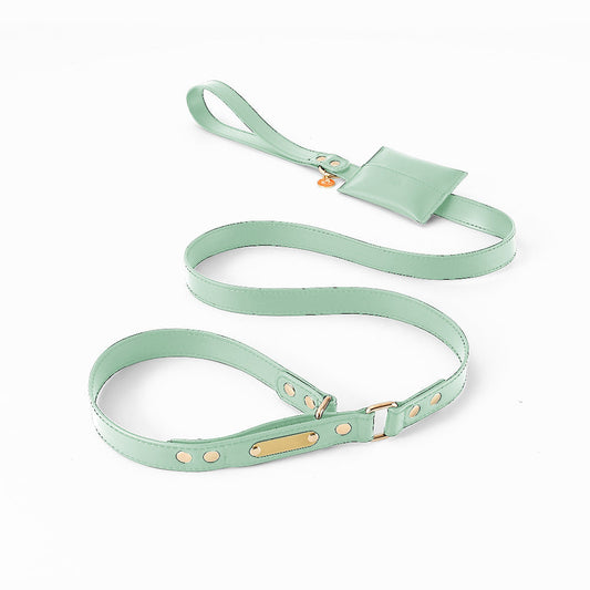 KFX-1211453 Durable PU Leather Explosion-Proof Dog Leash - Fashionable and Simple Design, Multiple Sizes Available