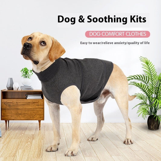 KFX-1212733 Pet Mood Soothing Clothes - Gray Comfort Apparel for Dogs and Cats in Various Sizes