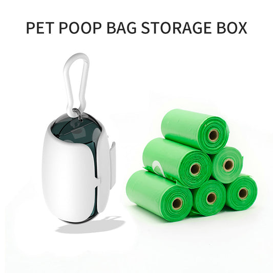 KFX-1214909 Space Capsule Design Dog Poop Bag Dispenser with Leash Attachment and Biodegradable Bags