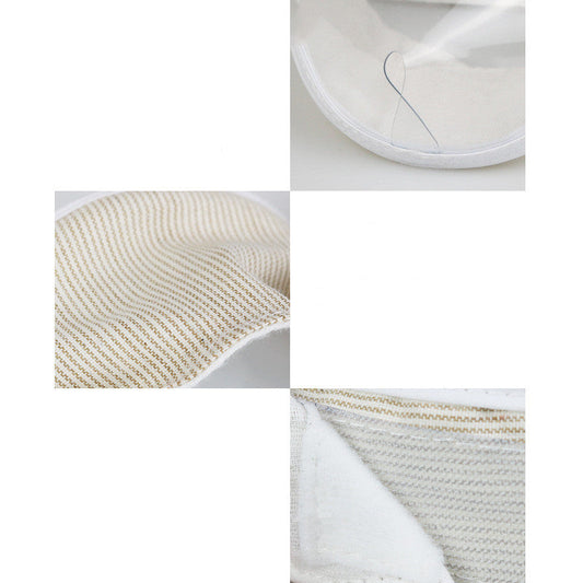 KFX-1219005 Transparent Cat Eye Anti-Bite Cleaning Mask for Cats - PVC and Cotton, White, Size S/M Available