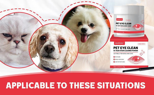 KFX-1248061 Pet Tear Stain Removal Powder for Gentle Eye and Fur Care, Natural Formula for Brightening and Cleaning
