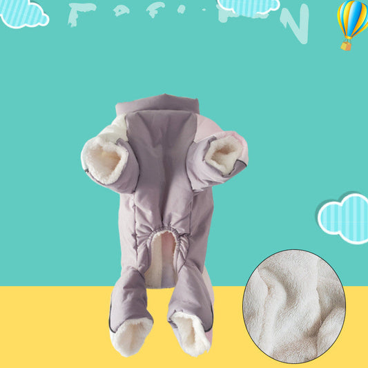 KFX-1277629 Cotton Padded Dog Clothes for Autumn and Winter, Stylish Four-Legged Outfit