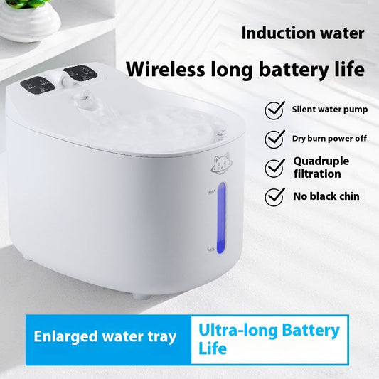 KFX-1307453 Smart Detachable Large Capacity Pet Water Dispenser with Intelligent Sensor for Dogs and Cats