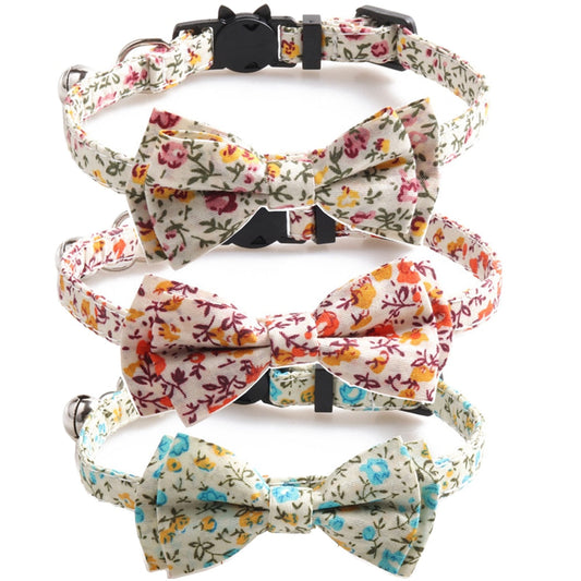 KFX-1307965 Comfortable Cotton Cat Collar - Soft Fabric for Your Feline Friend