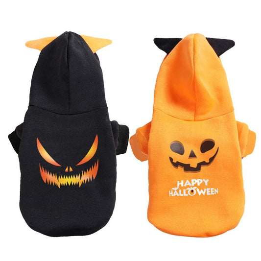 KFX-1310141 Cozy Halloween Pet Sweater - Adjustable Cotton Jacket for Dogs