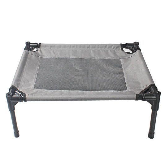 KFX-1358653 Portable Outdoor Dog Bed with Waterproof Oxford Cloth and Steel Frame - Ideal for Camping and Travel