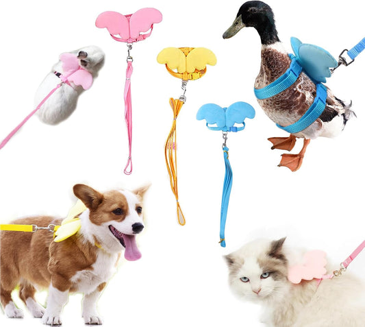 KFX-1361469 Adjustable Harness with Wings and Leash for Chickens, Ducks, Geese, Hens, and Small Pets