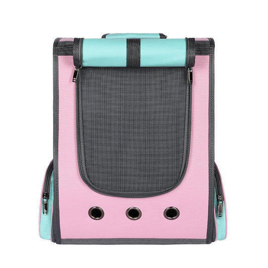 KFX-1389245 Large Capacity Comfortable Breathable Cat and Dog Backpack - Ideal for Travel and Outdoor Use
