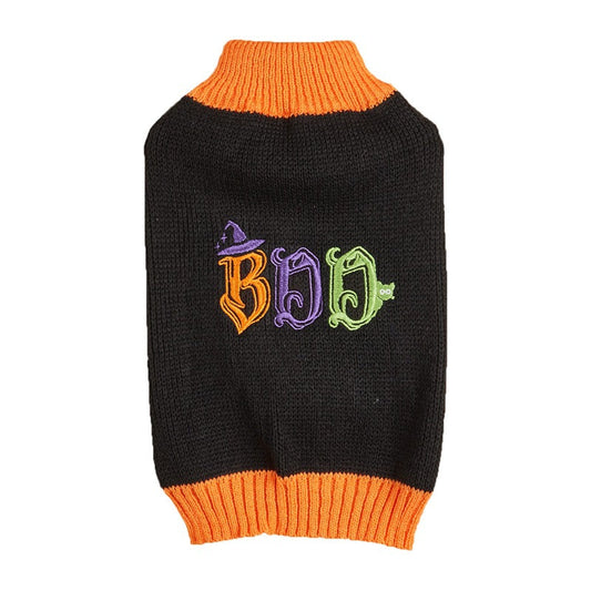 KFX-1390781 Thanksgiving Retro Plaid Pet Clothes with Black Turkey and BOO Design