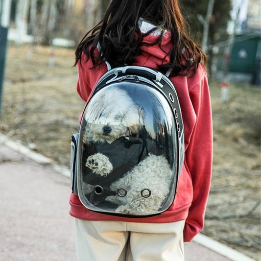 KFX-1454781 Expandable Transparent Mesh Pet Backpack for Pets Up to 6kg - Various Colors Available