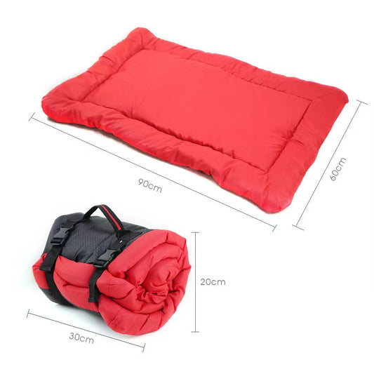 KFX-1465533 Portable Waterproof Dog Bed for Camping and Travel - Non-Slip, Foldable, Easy to Clean Mat for Dogs and Cats