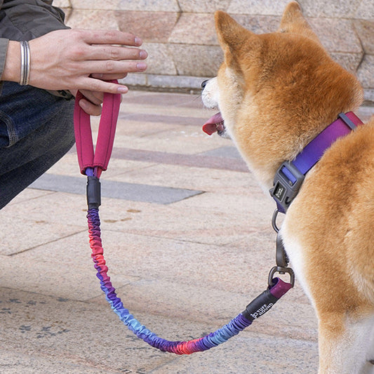 KFX-1479357 Adjustable Retractable Leash for Medium Dogs - 75cm to 150cm, Durable Nylon Towing Rope