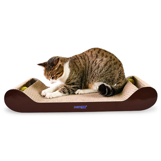 KFX-1497021 Cat Sofa Made of Corrugated Paper – Ideal Cat Grinding Toy, 50x24.5x13.5cm