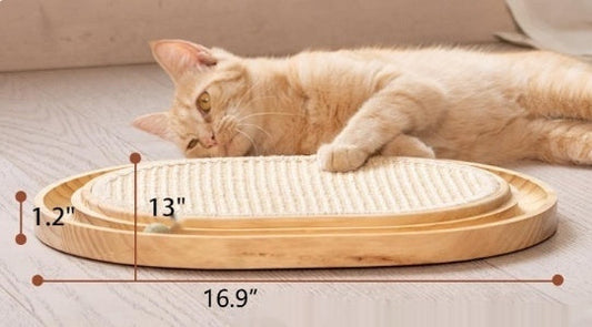 KFX-1502781 Solid Wood Cat Nest for Playful Pets - Minimalist Design