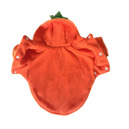 KFX-1506749 Casual Pumpkin Demon Transformation Costume for Pets in Shearing and Polar Fleece
