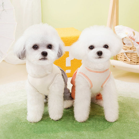 KFX-1518653 Casual Personalized Puppy Pajamas in Orange, Gray, and Purple for Dogs