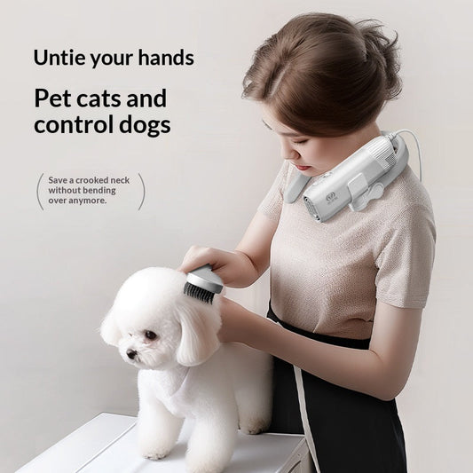 KFX-1537213 High-Speed Portable Pet Hair Dryer for Dogs - Mini and Quiet Design for Easy Bathing and Drying
