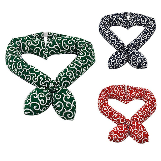 KFX-1537341 Cotton Japanese Style Pet Collar for Dogs - Red, Green, Blue, Sizes S, M, L