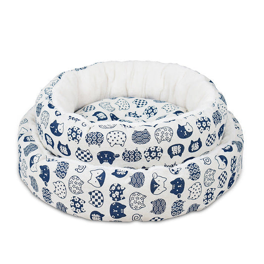 KFX-1566397 Universal Pet Bed Mat in Various Colors - Comfortable Cotton and Linen Fabric