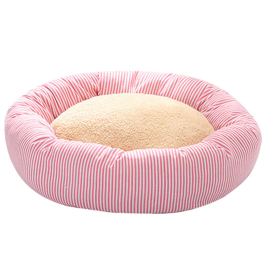 KFX-1604925 Cozy Cloth Pet Nest for Cats and Dogs - 40cm Diameter, 12cm Height