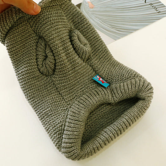 KFX-1614397 Cozy Acrylic Pet Sweater for Autumn and Winter - Stretchable Design