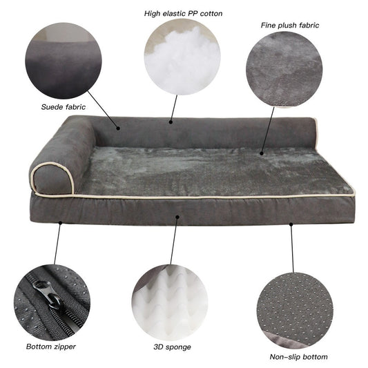 KFX-1622205 Cozy Solid Color Pet Bed Available in Multiple Sizes and Colors