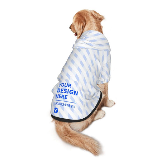 KFX-1641789 Cozy Hooded Sweatshirt for Medium and Large Dogs - Soft Polyester Design with Pockets