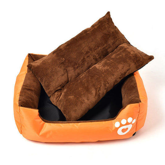 KFX-1654973 Soft Cotton Wool Pet Cage in Six Colors - Comfortable Peach Skin & Oxford Cloth for All Dogs (S/M/L)