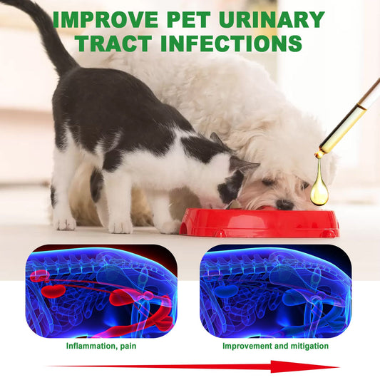 KFX-1668285 Pet Pain Relief Drops - 60ml Formula with Natural Extracts for Discomfort Relief