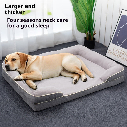 KFX-1681981 Universal Removable and Washable Pet Bed in Green, Orange, Gray, and Coffee - Various Sizes Available