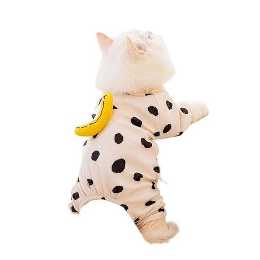 KFX-1692093 Adorable Anti-Lint Pet Clothes for Cats - Multiple Designs & Sizes Available