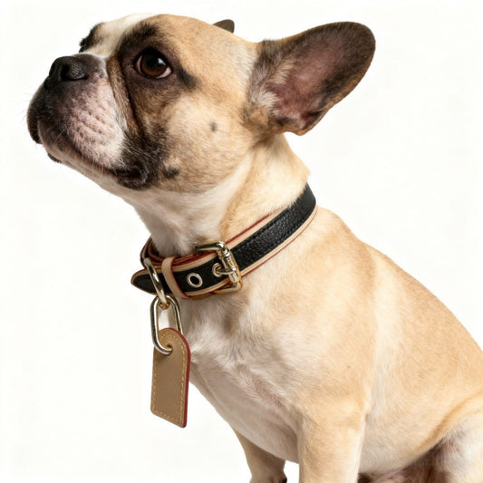 KFX-1716669 Japanese and Korean-Style Leather Pet Collar in Various Sizes