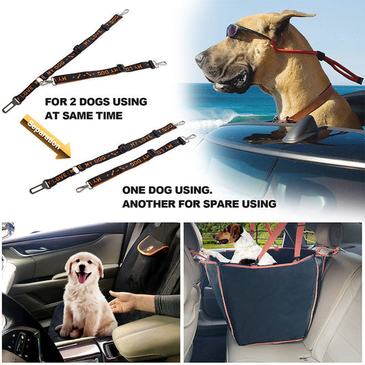 KFX-1725245 Rear Oxford Cloth Pet Car Mat - 130x148x52cm for Comfortable Pet Travel