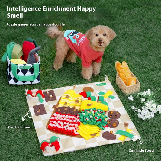 KFX-1727037 Sniff Pad Strawberry Pie - Dog Smell Toy for Food Leakage Storage