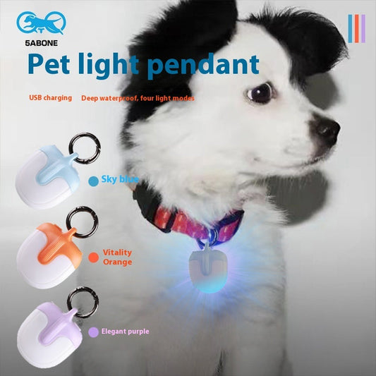 KFX-1728189 U-Shaped Double-Sided LED Dog Walking Light with Multiple Color Modes, Waterproof and Adjustable Visibility