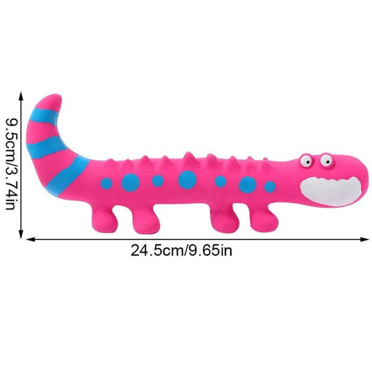 KFX-1734589 Squeaky Latex Lizard Dog Toy for Interactive Play and Training - Ideal for Small and Medium Dogs