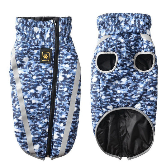 KFX-1736125 Reflective Dog Jacket for Large Breeds - Durable Polyester Material