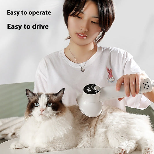 KFX-1737533 Two-in-One Pet Blow-Drying Comb with LED Display for Dogs and Cats