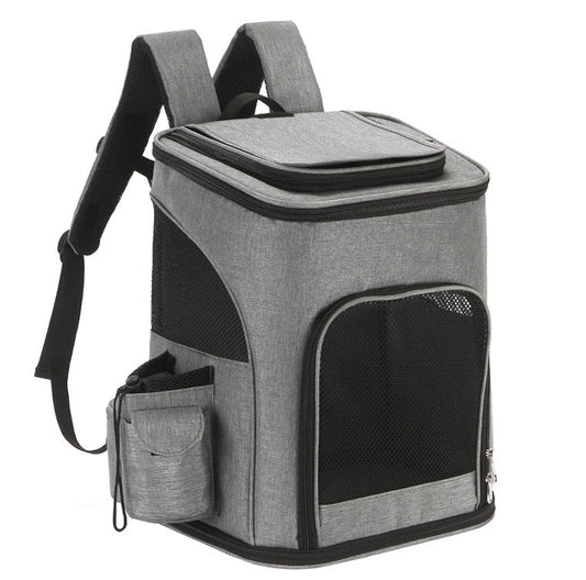 KFX-1755453 Portable Cat and Dog Backpack – Breathable Shoulder Bag with Large Capacity for Pets Up to 7.5kg