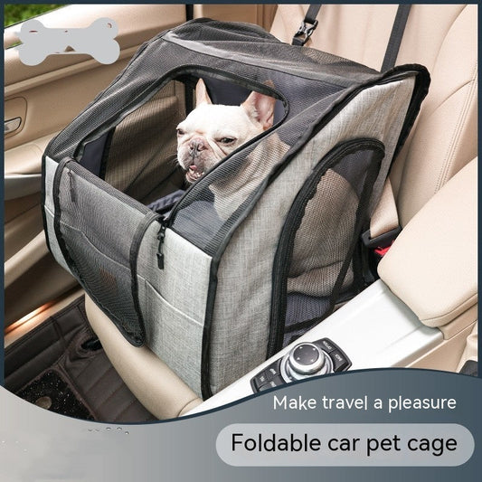 KFX-1761213 Portable Dog Nest Cage - Grey, Available in Medium and Large Sizes